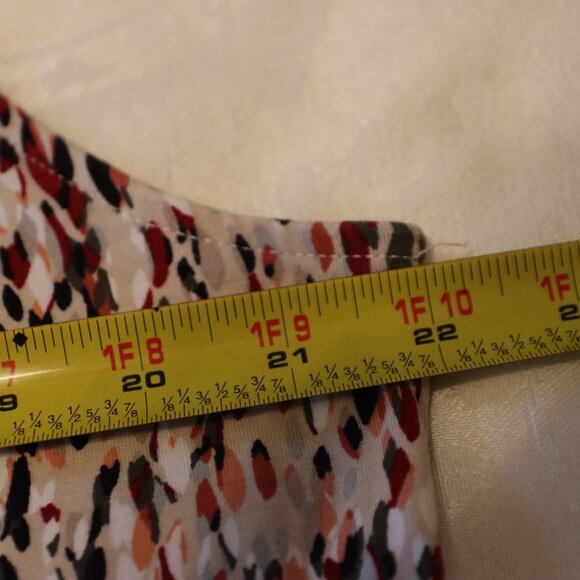 Liz Claiborne Studio Colorful Abstract Print Tank/Sleeveless Blouse Size Large - Picture 8 of 14